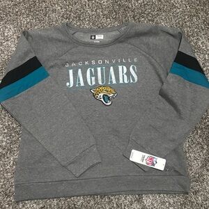 NFL Gray and Teal Jacksonville Jaguars Women's Sweater
